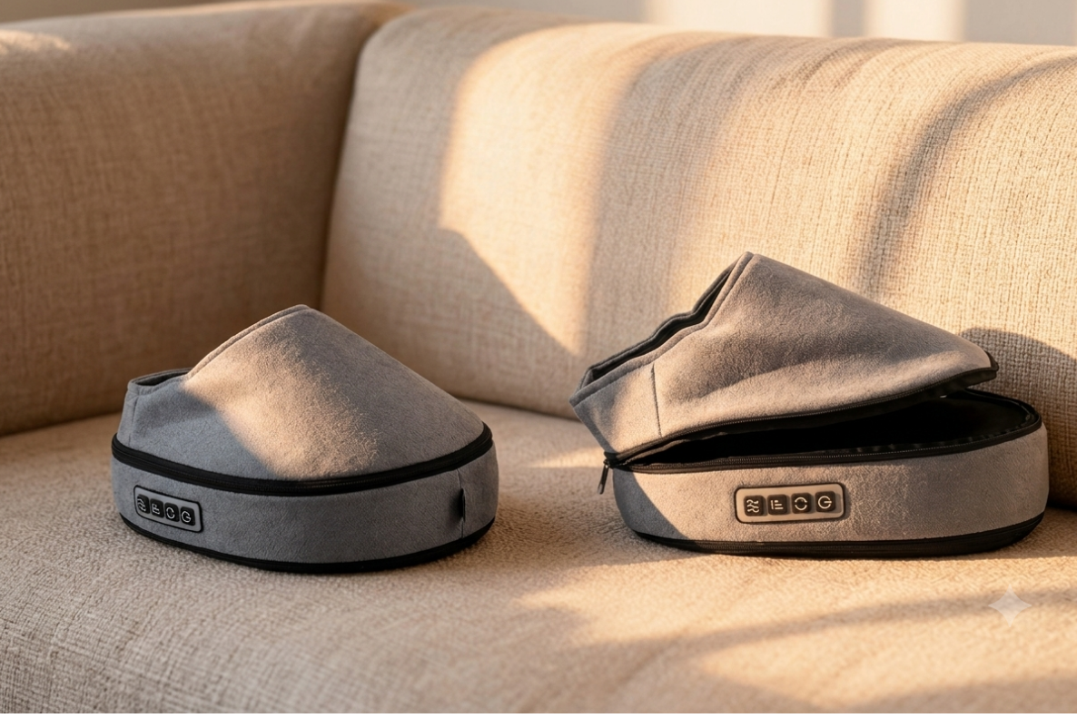 Kirath Pro 2-in-1 Shiatsu Massagegerät mit Infrarot Wärme für Füße, Nacken, Rücken und Beine